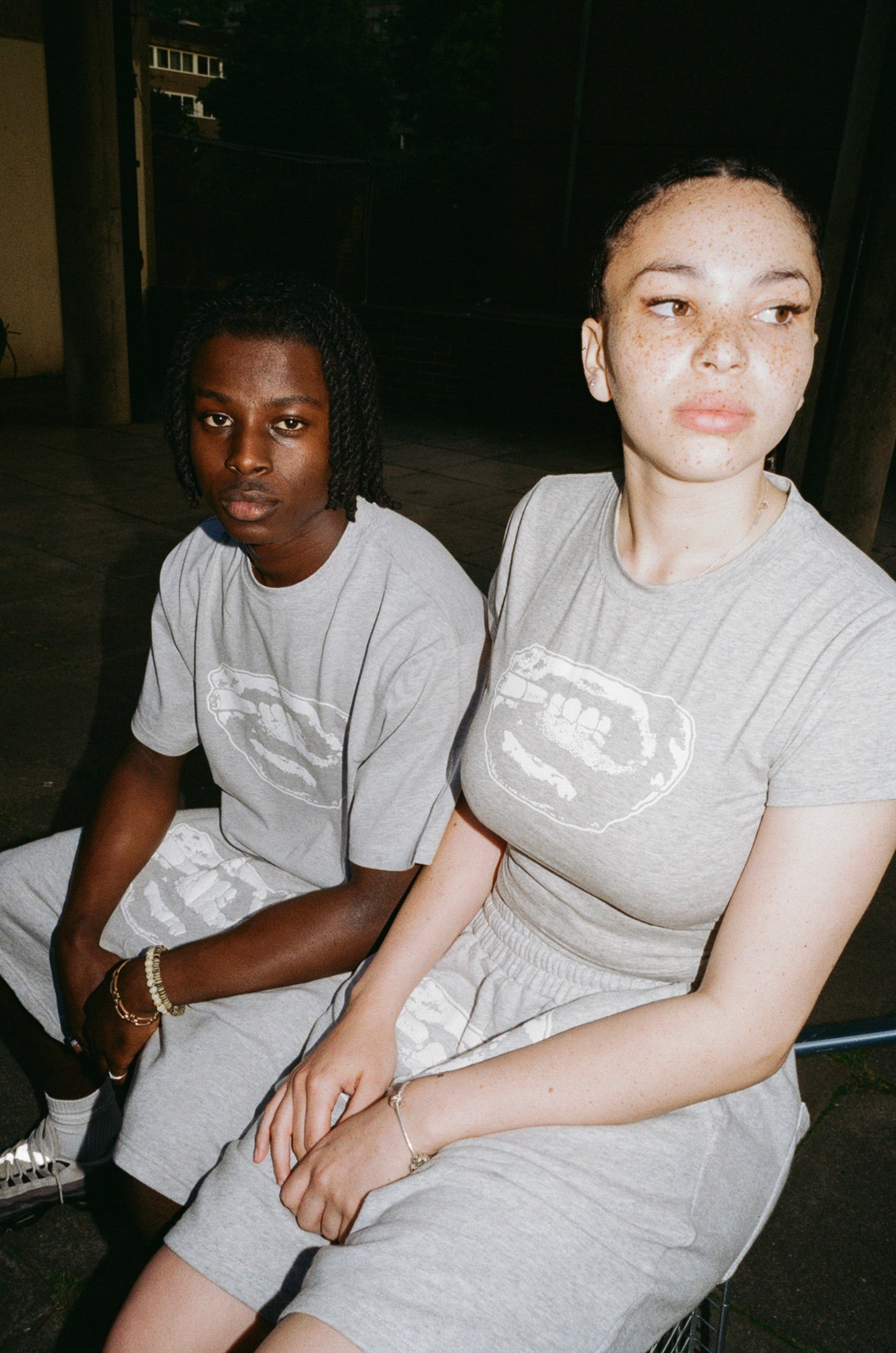 Ash Grey Signature Tee — 300GSM premium cotton t-shirt, Chrome Imperial