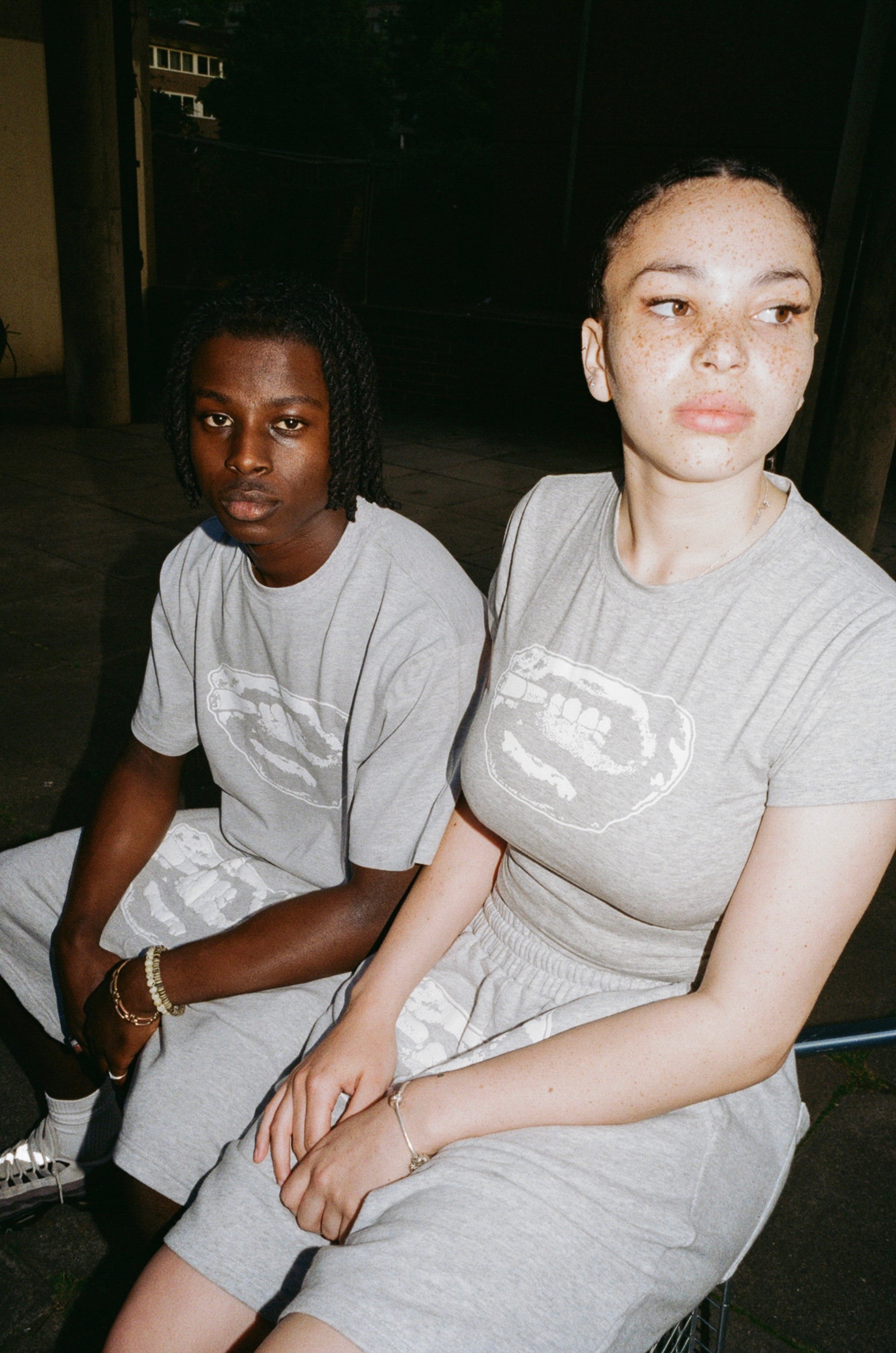 Ash Grey Signature Tee — 300GSM premium cotton t-shirt, Chrome Imperial